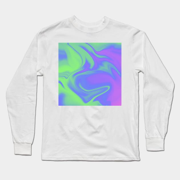 Neon swirls Long Sleeve T-Shirt by ElisDesigns